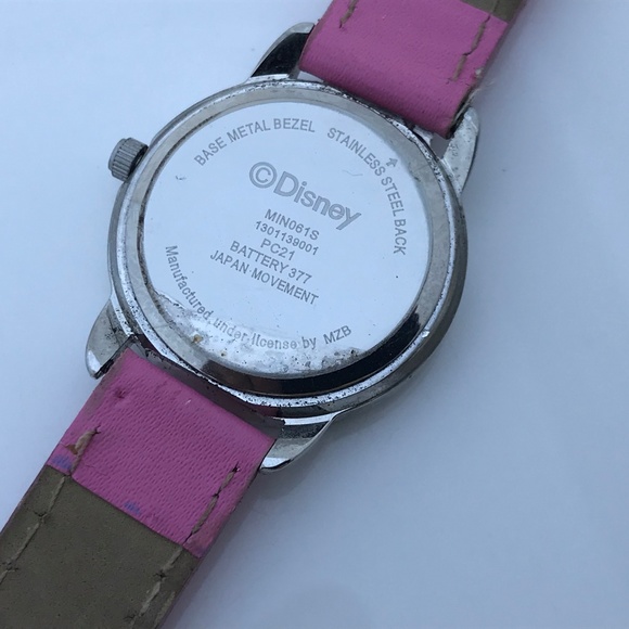 Disney Minnie Mouse Ladies Watch Pink Band Analog - Picture 8 of 8